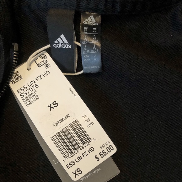 Adidas Bundle - Full-Zip Hoodie, High Rise Tights - Picture 2 of 7